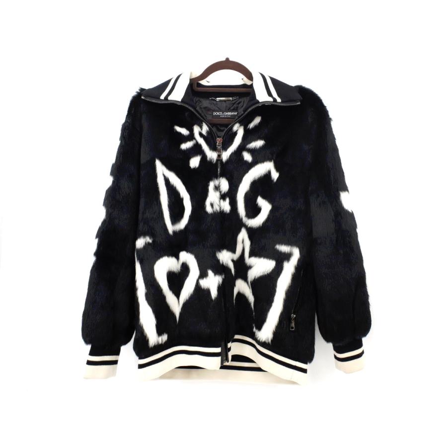 美品【DOLCE&GABBANA ドルチェアンドガッバーナ】 D&Gロゴ ファー