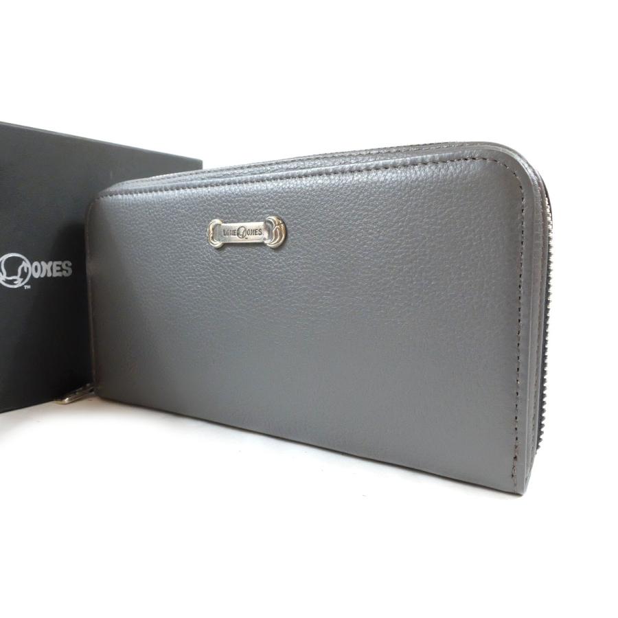 超美品【LONE ONES ロンワンズ】 ロゴ ジッパーロングウォレット