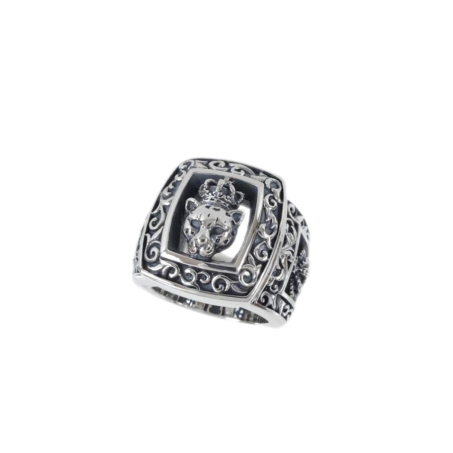 超美品【Justin Davis ジャスティンデイビス】 レオパード クラウン リング SV925 シルバー 約8.5号 :d21742:ファミール  - 通販 - Yahoo!ショッピング