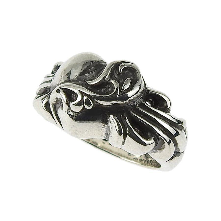 超美品 Chrome Hearts クロムハーツ フローラルクロスハートリング 指輪 Sv925 シルバー 9 5号 F ファミール 通販 Yahoo ショッピング