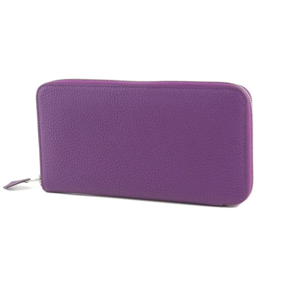 超美品 Hermes エルメス アザップロング ラウンドファスナー長財布 トリヨンクレマンス アネモネ パープル 紫 T刻印 F ファミール 通販 Yahoo ショッピング