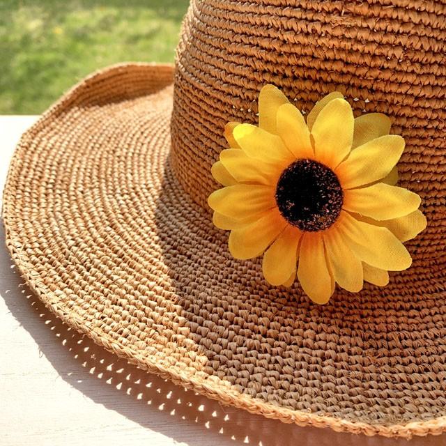 髪飾り＆コサージュ2WAY ひまわり小(1個） アクセサリー 発表会 結婚