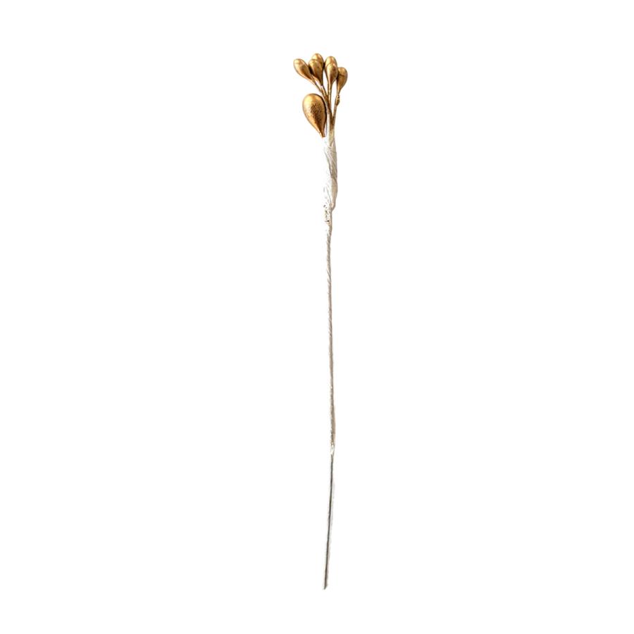 ペップ 花芯 花材 ワイヤー 金6粒センター金1粒（1本） めしべ おしべ