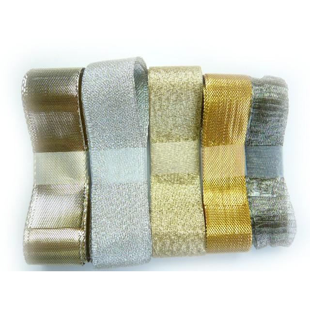 リボンセット ラメリボン5種のアソート（太）（1m×5点） : てづくり  