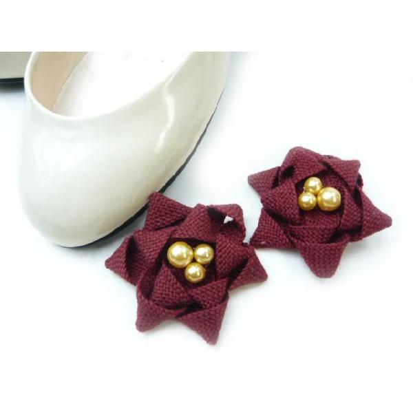 シュ ズクリップ 靴飾り シューズアクセサリー 足もとを華やか シューアクセ パールの輝き リボンをつかった手作りシューズクリップ 1足分 Scl Cl 105 てづくり 手芸 ファミリアミア 通販 Yahoo ショッピング