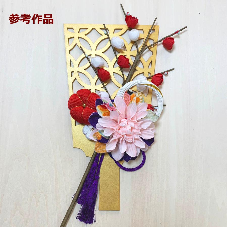 飾り板 和飾り 和の演出ボード 正月飾り 羽子板 松 （1枚） ちりめん
