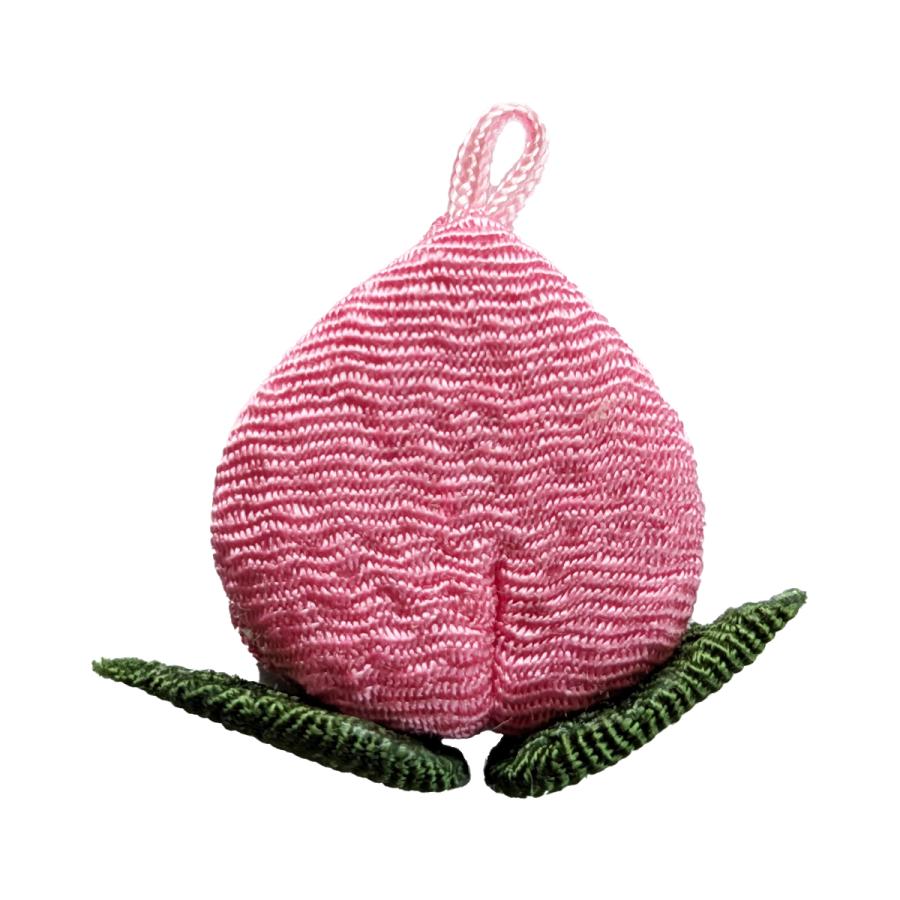 ちりめん細工 桃（1個） インテリアに 携帯ストラップに 自由に使える