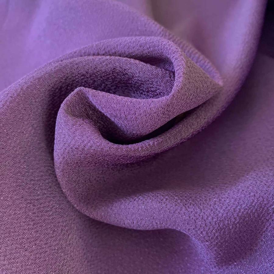 ちりめん 生地 一越 無地 古代紫77 10cm 髪飾りやつまみ細工に