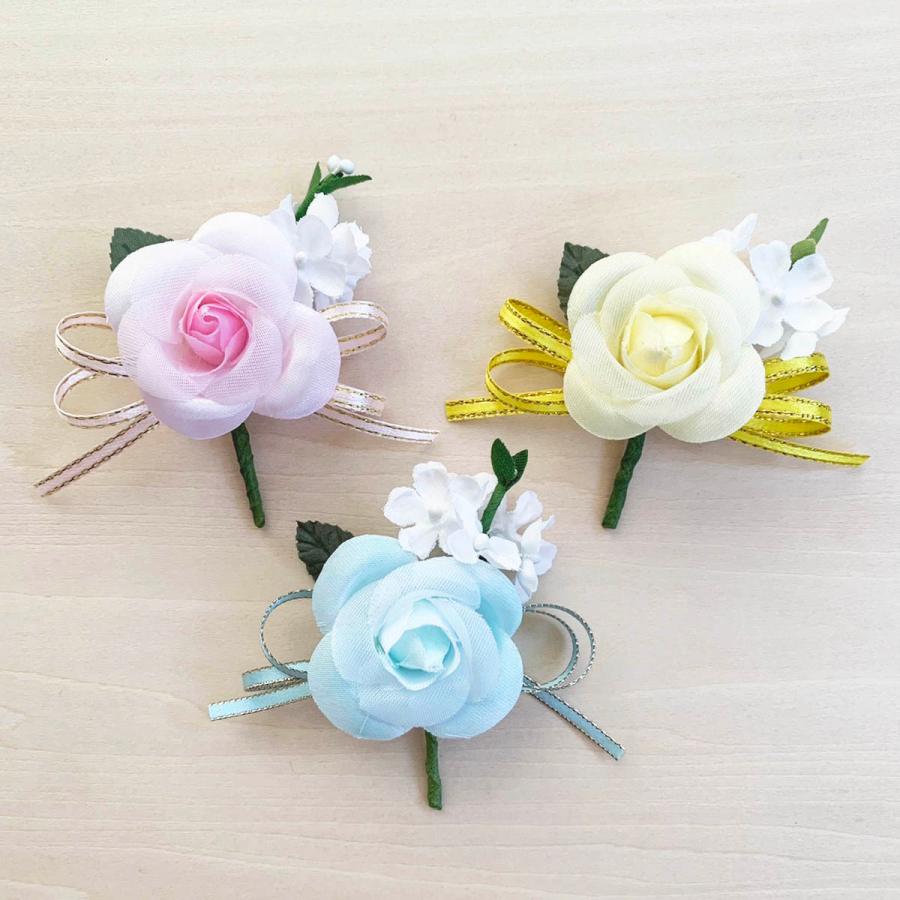 コサージュ バラ1輪 完成品 1個 卒園式 卒業式 入学式 入園式 子供用 花飾り 胸花 ２分の1成人式 Wrp Bq 136 てづくり 手芸 ファミリアミア 通販 Yahoo ショッピング