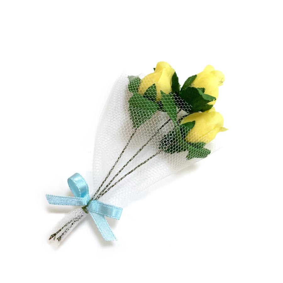 造花 父の日 黄色いバラ3輪 チュールリボン付 ギフト フラワーブーケ Wrp Bq 167 てづくり 手芸 ファミリアミア 通販 Yahoo ショッピング