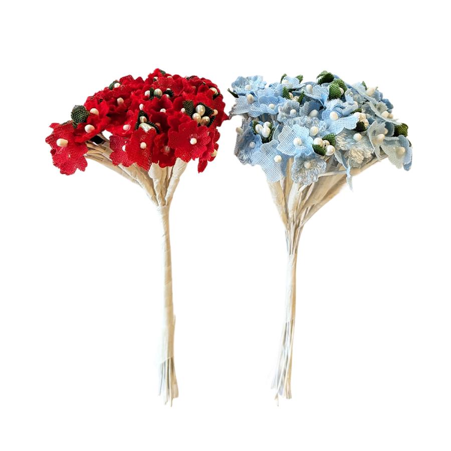 造花 コットン小花S28（1束） アートフラワー フェイクフラワー