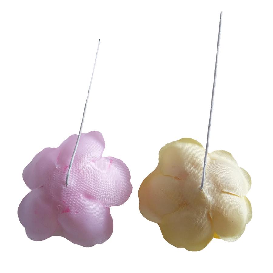 造花 バラ 舗 ピュアローズ小 フラワー ラッピング 髪飾りの作り方を動画で紹介