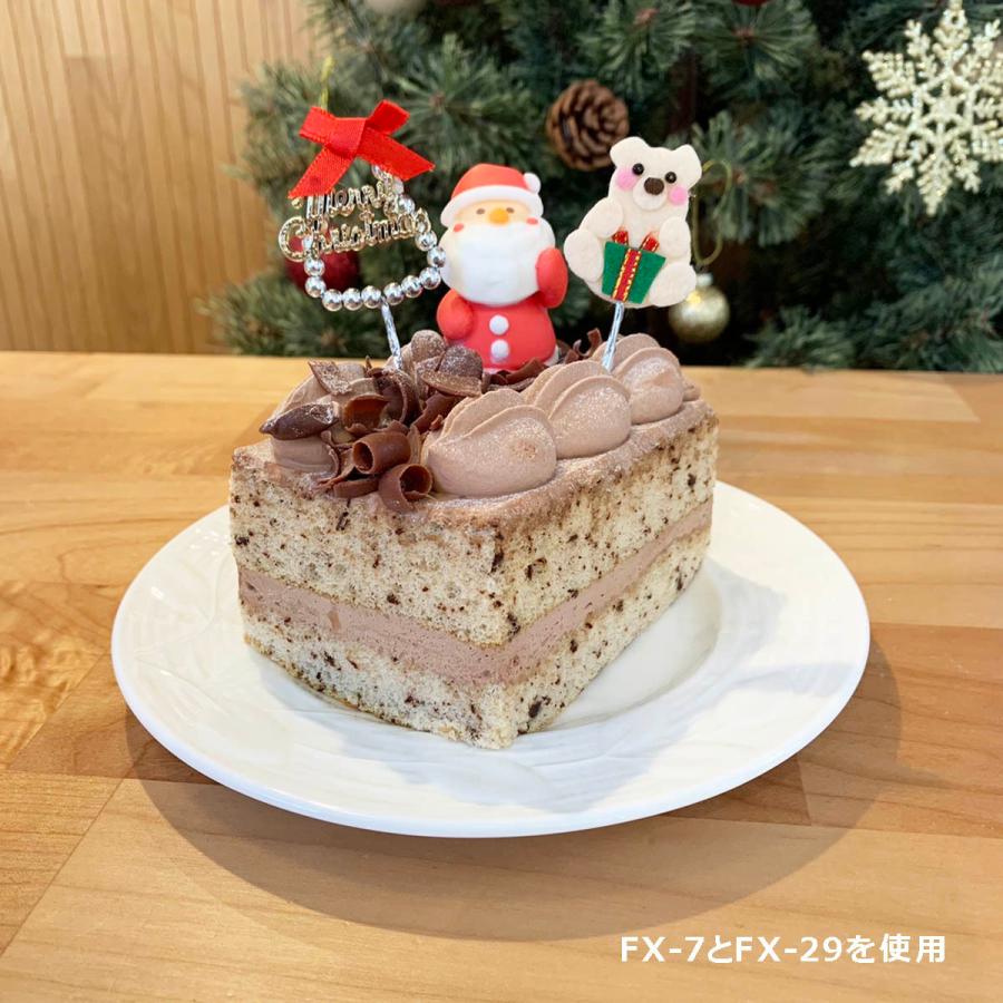 クリスマスケーキ 飾り オーナメント FX-7 ビーズがお洒落なメリークリスマスと赤いリボン (10本入) :XMS-KP-107:てづくり 手芸  ファミリアミア - 通販 - Yahoo!ショッピング