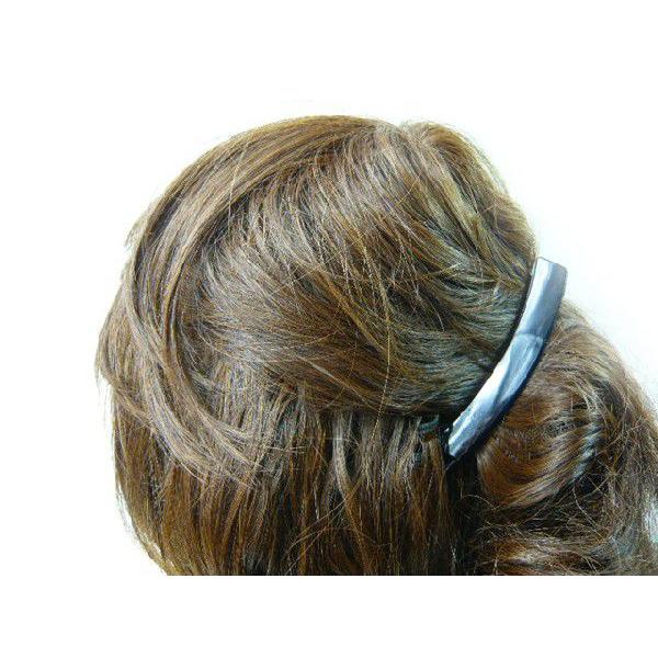 プラスチック バナナクリップ 黒 100mm(1個)HC-2055 ヘア