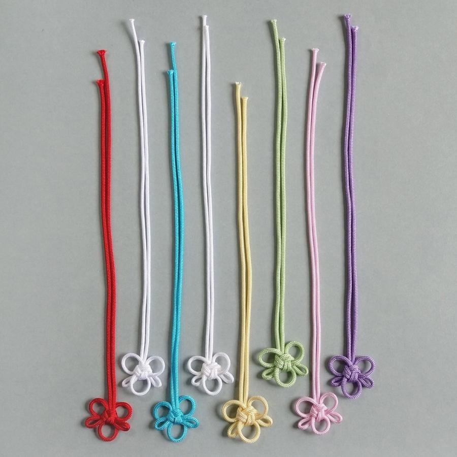 お守り 紐 梅結び （花結び） 8色 （1本） : てづくり 手芸 ファミリア