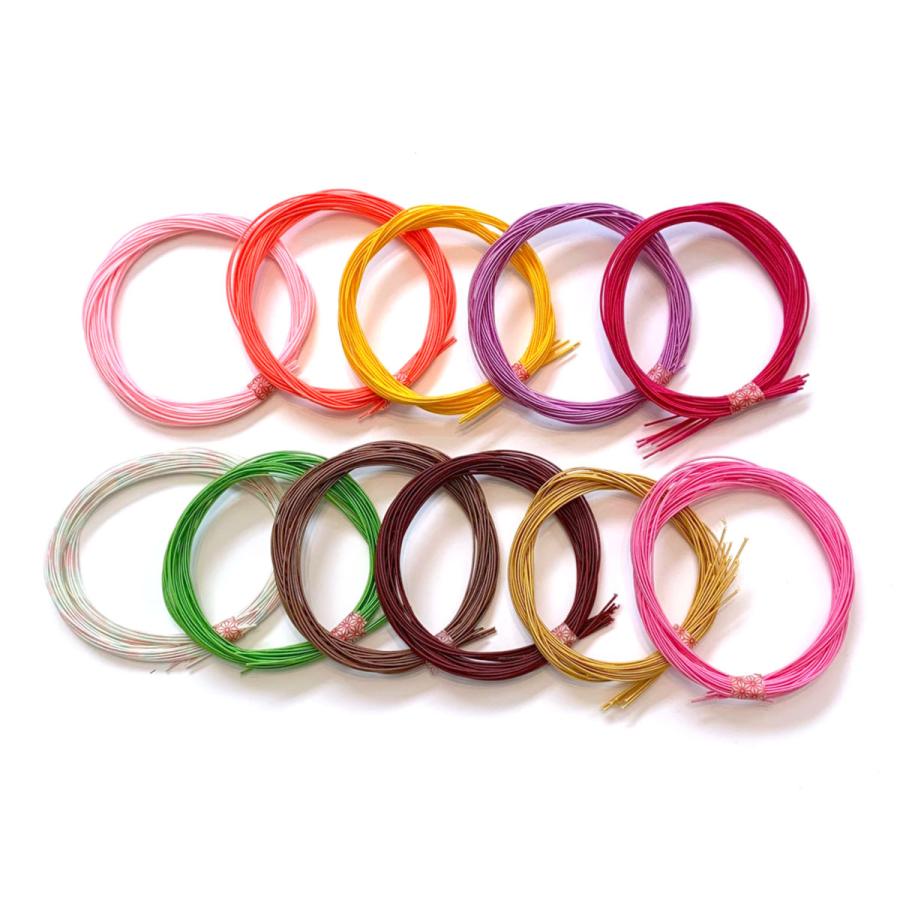 水引 絹巻き 日本正規品 パステル調 10本 材料 水引細工 素材 ご祝儀やお正月飾り 髪飾りに