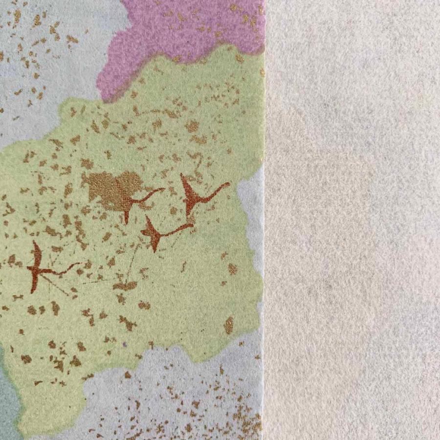 和紙 白藍 平安源氏物語絵巻 ラッピングや和紙工芸 和紙人形