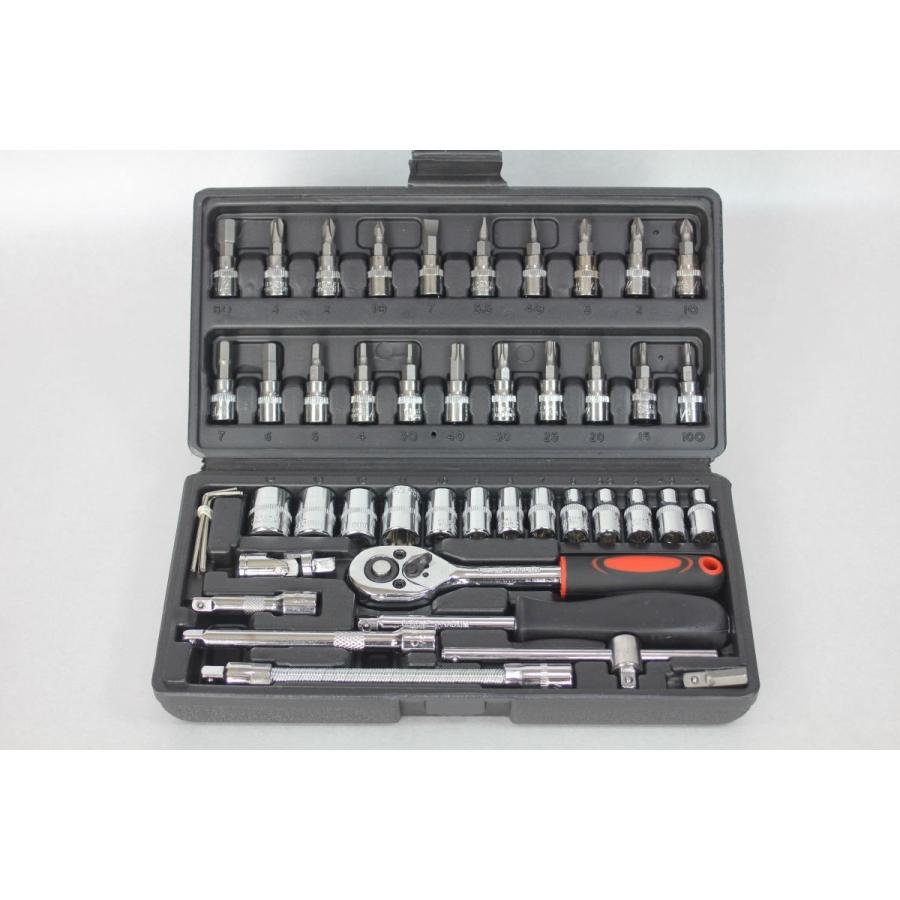 工具セット ソケットレンチ ラチェット 家庭用 レンチ 工具 セット 差込角6.3mm 1/4インチ バイク 自転車 自動車 FC ファミクリ |  | 07