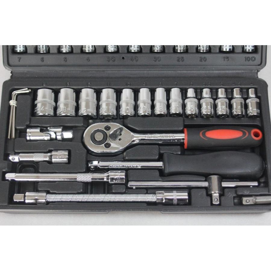 工具セット ソケットレンチ ラチェット 家庭用 レンチ 工具 セット 差込角6.3mm 1/4インチ バイク 自転車 自動車 FC ファミクリ |  | 09
