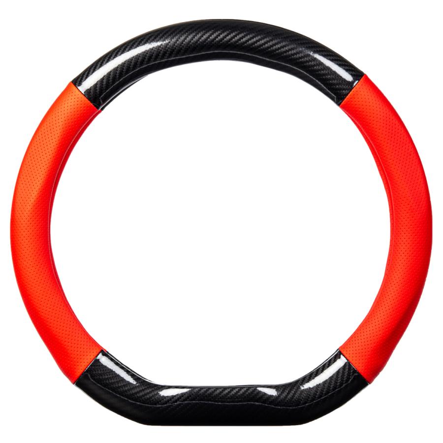 ハンドルカバー 車 普通車 軽自動車 カーボン調 ステアリングカバー 直径38cm Mサイズ おしゃれ FC ファミクリ O型 Ｄ型 |  | 19