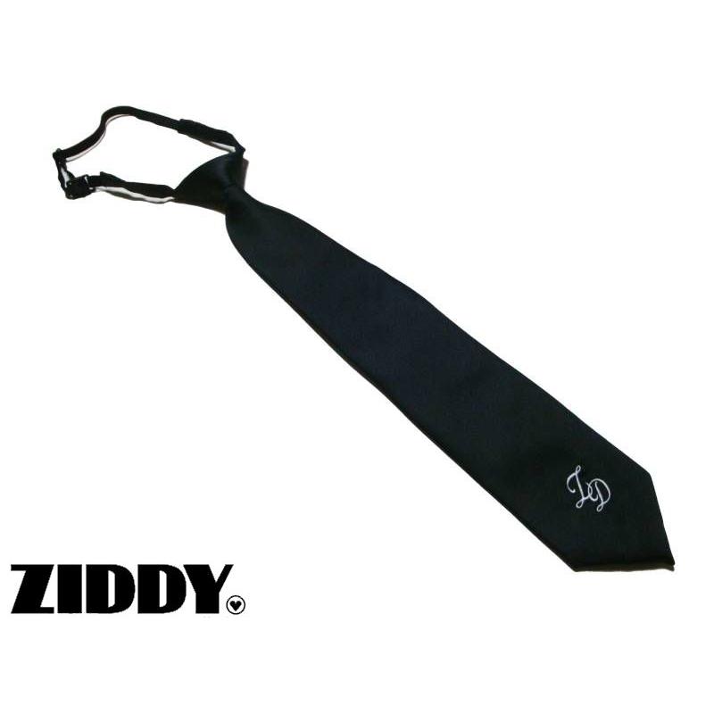 ZIDDY ネクタイ ロゴイニシャル刺繍 卒業式 フォーマル メール便 ZIDDY ネクタイ ロゴイニシャル刺繍 卒業式 フォーマル メール便