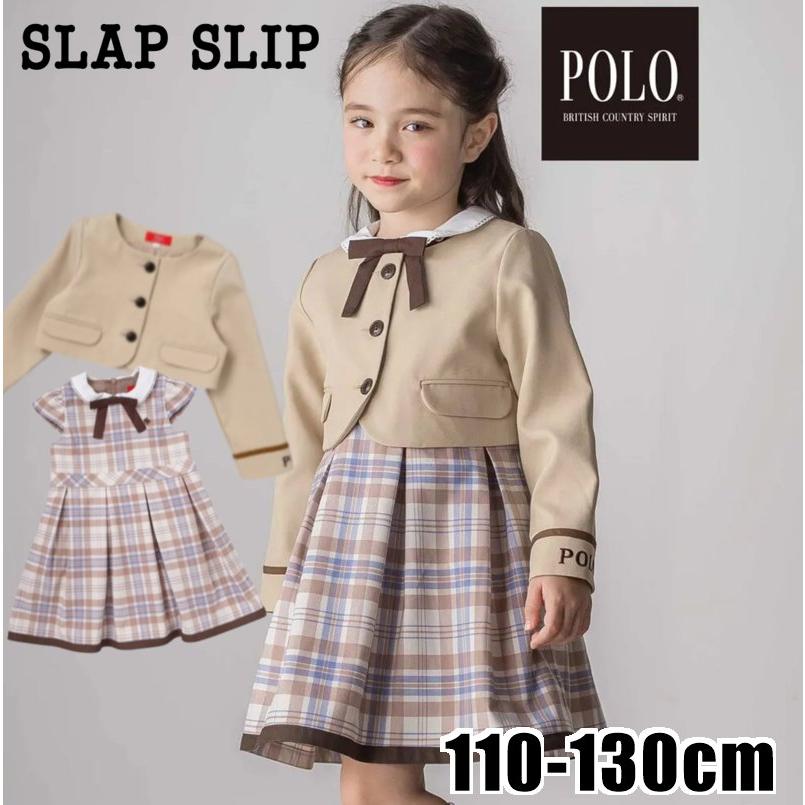 ファイティン　チェックワンピーススカラップジャケット　110 SLAP SLIP（スラップスリップ） 入学式 女の子 服 スーツ ジャケット