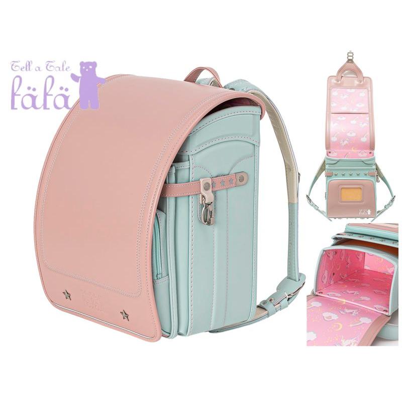 fafaランドセル2025年 クラリーノ キューブ型 PEACH×MINT GREEN 早期ご 