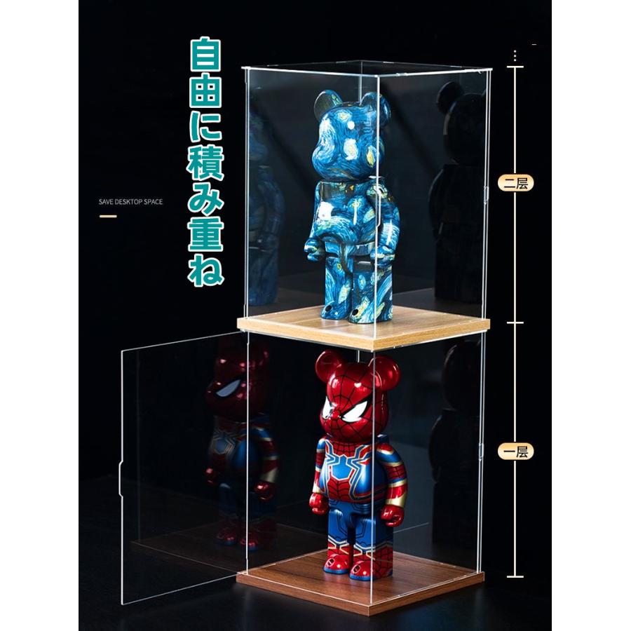 木柄フィギュアケース コレクションケース 透明扉 扉付き 人形 木柄フィギュアケース コレクションケース 透明扉 扉付き 人形