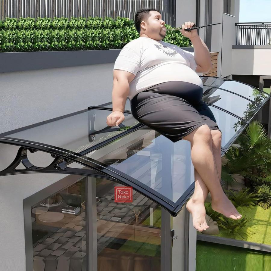 住宅用ひさし 屋根庇 ひさし 雨よけ PCポリカーボネート オーニング