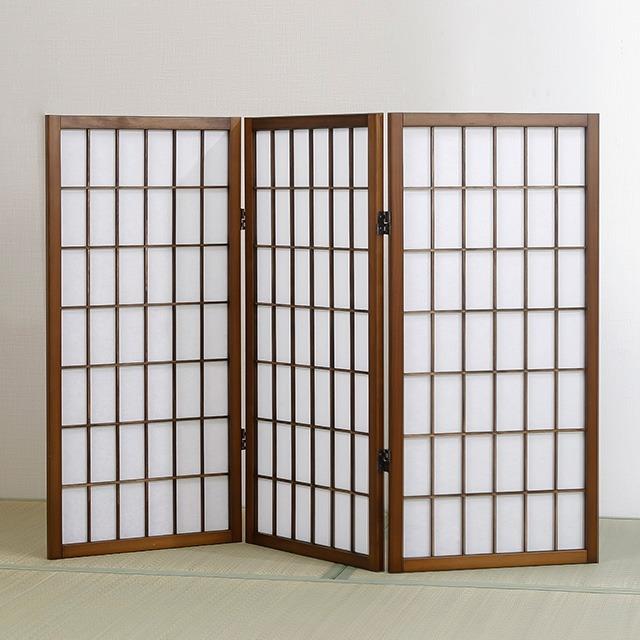 NEW 障子スクリーン 3連 目隠し 低い 衝立 ついたて 間仕切り パーテーション 屏風  障子 和モダン 和風 室内 リビング インテリア ジャパンディ（Yahoo!・ファミリー・ライフ Yahoo!ショッピング店）