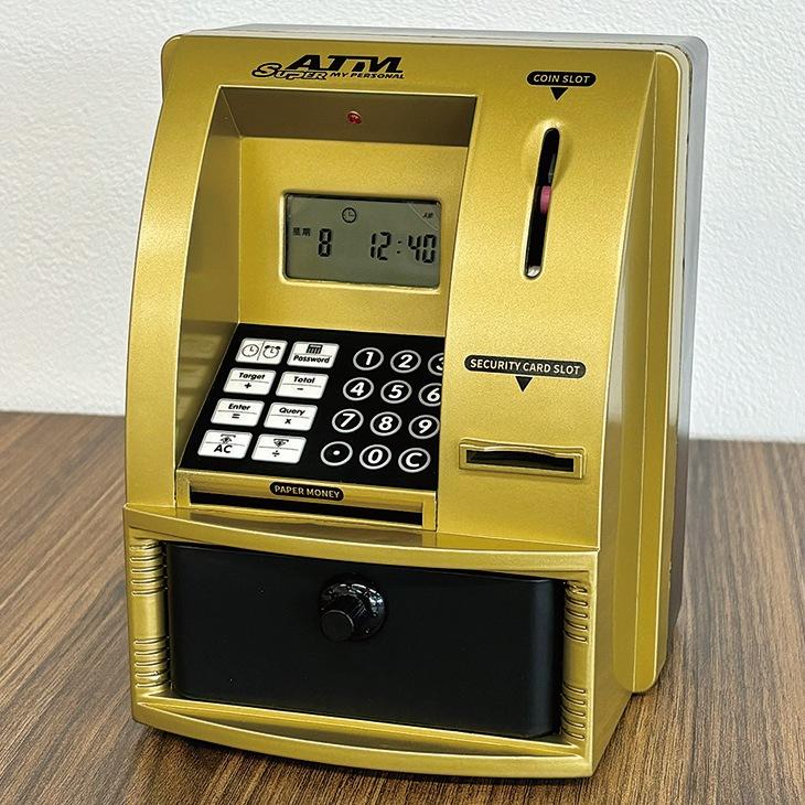 カピバラさん 貯金箱 ATM キャッシュカード 通帳あり 稼働確認済 ATM 貯金箱 しゃべる ATMバンク 子供 プレゼント パスワード カード