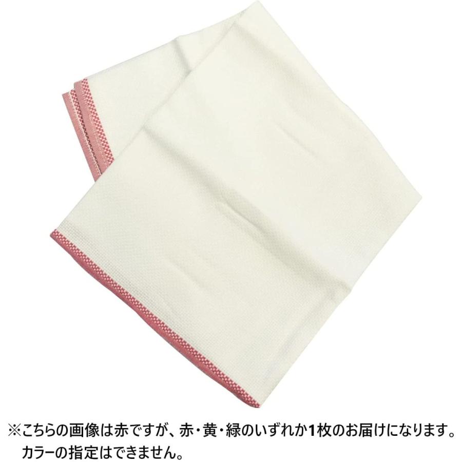オーエ（OHE） ふきん 白 サイズ:幅42cm×長さ71cm 日東紡ふきん フチ色