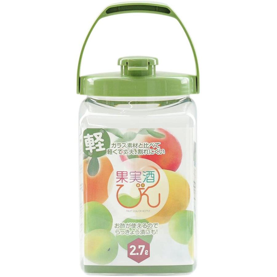 カラー果実酒瓶 S型 2.7L みどり｜family-seikatsukan-y｜02