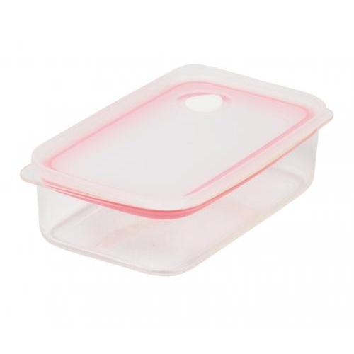 パール金属 Easy Clean 浅型密閉保存容器M ピンク HB-2622