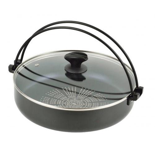 鍋やん パール金属 NEW贅の極み ブルーダイヤモンドコート IH対応ガラス蓋付