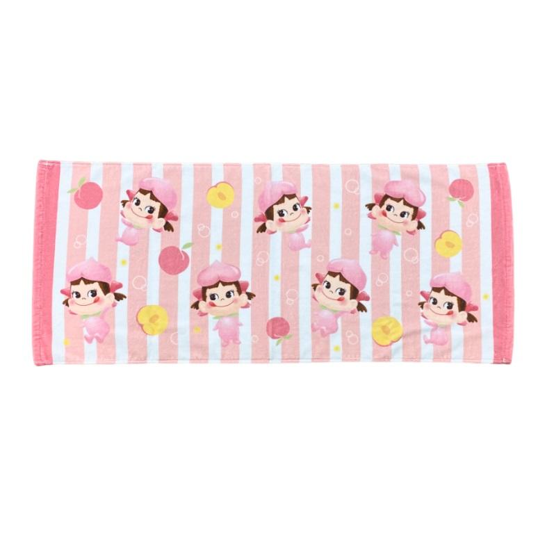 不二家 公式 ももぺこ フェイスタオル 綿 タオル ペコちゃん ペコ