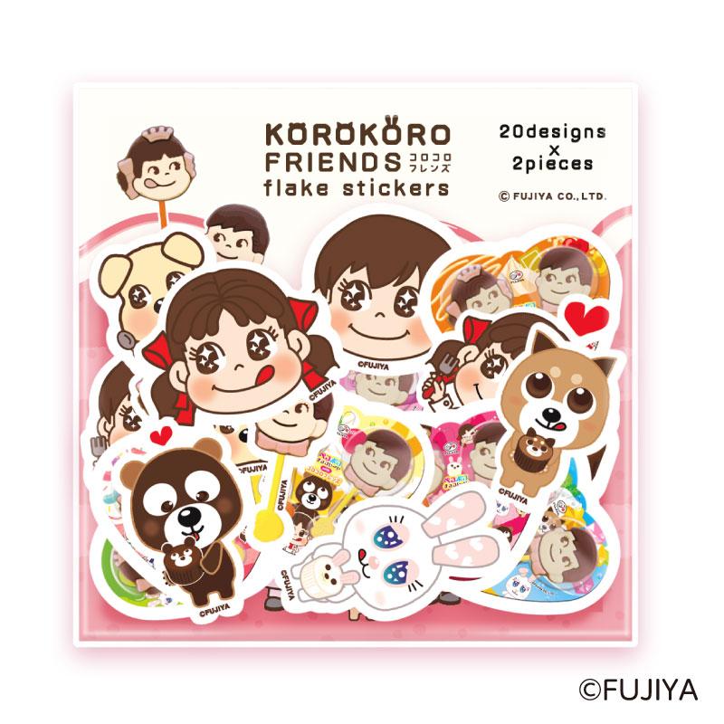 不二家（FUJIYA） 公式 コロコロフレンズ フレークシール ペコポコ