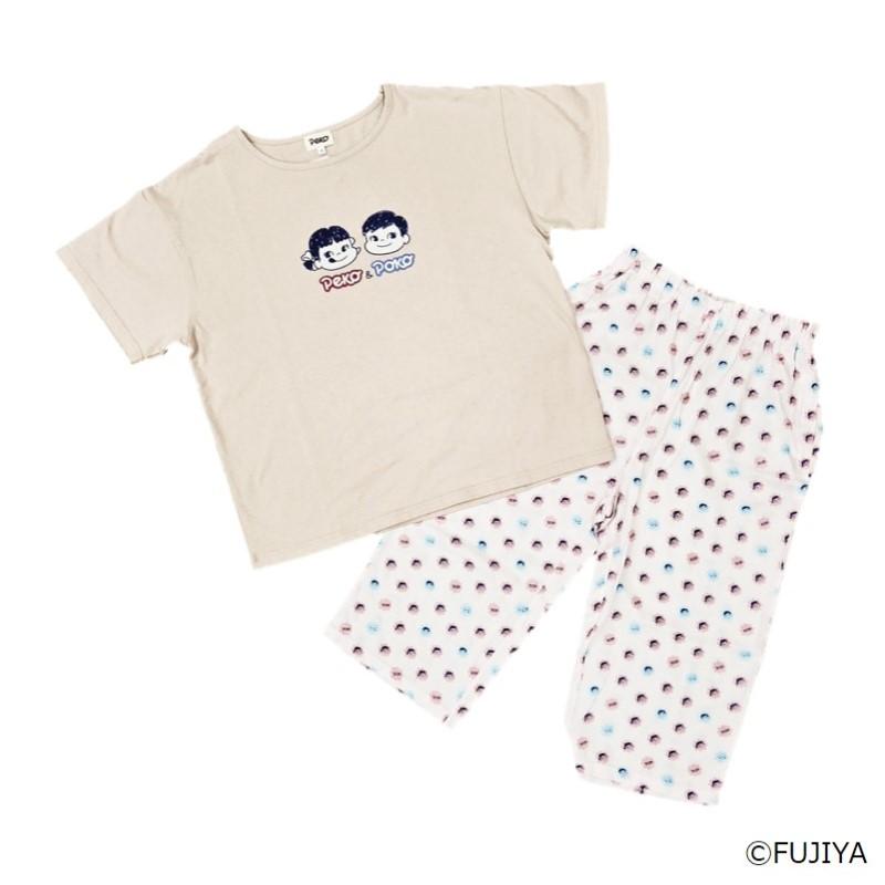 新品未使用　ペコちゃん　Tシャツ  半袖　半袖Tシャツ  ルームウェア 不二家（FUJIYA） 公式 ペコちゃん ポコちゃん ペコ＆ポコ ルーム