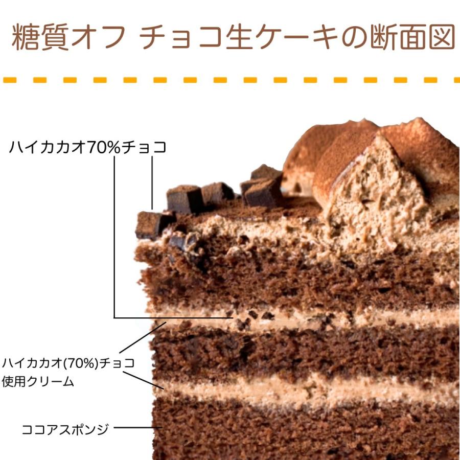 送料無料  糖質オフ チョコ生ケーキ｜family-town｜03