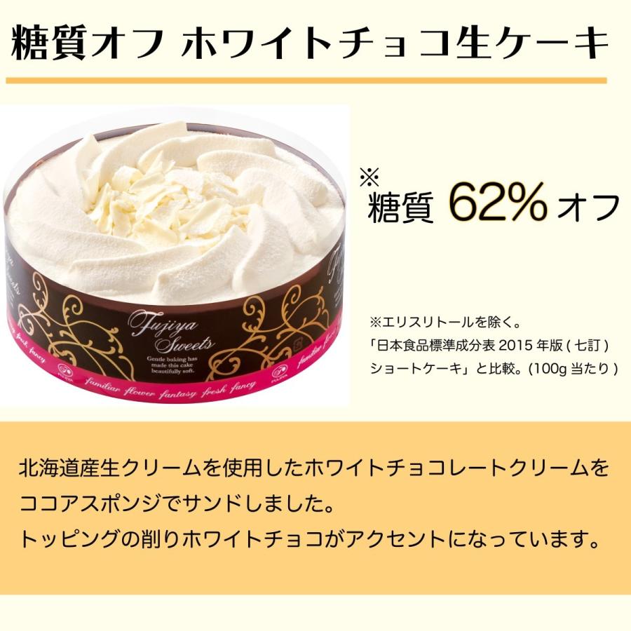 1050円 全商品オープニング価格 送料無料 糖質オフ ホワイトチョコ生ケーキ