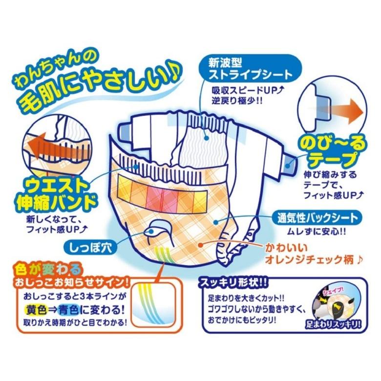 第一衛材 P.one 725 男ノ子&女ノ子 マナーおむつ のびるテープ(ジャンボパック) S 57P(40900133)|familypet|02