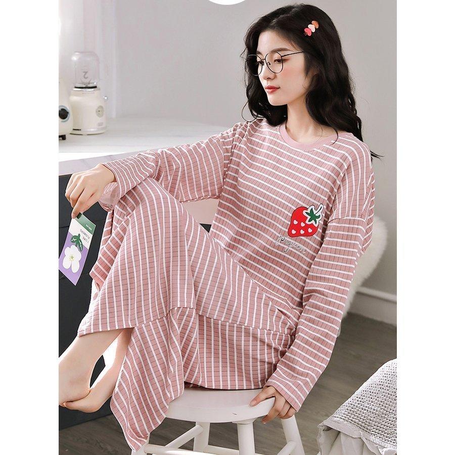 レディースファッション ナチュラルネイビー パジャマ レディース ワンピース ロング丈 春夏 新作 綿 長袖 女性 ワンピース 可愛い 女子 韓国風 寝巻き 部屋着 Ry8r0efc37 Ctsaonline Org