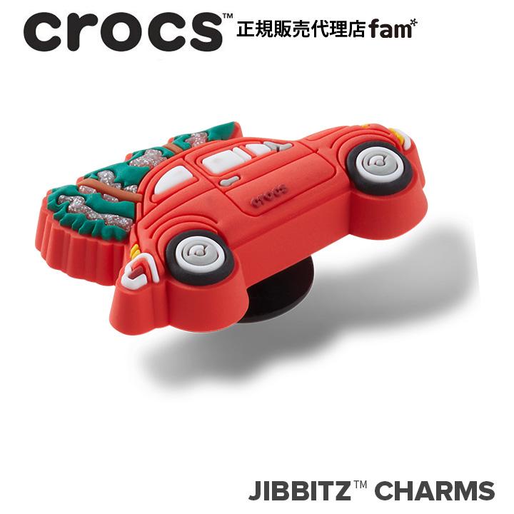 クロックス crocs【アクセサリー jibbitz ジビッツ】VEHICLES //Red Car with Christmas Tree/クリスマスツリー付きの赤い車｜10016632 | ジビッツ