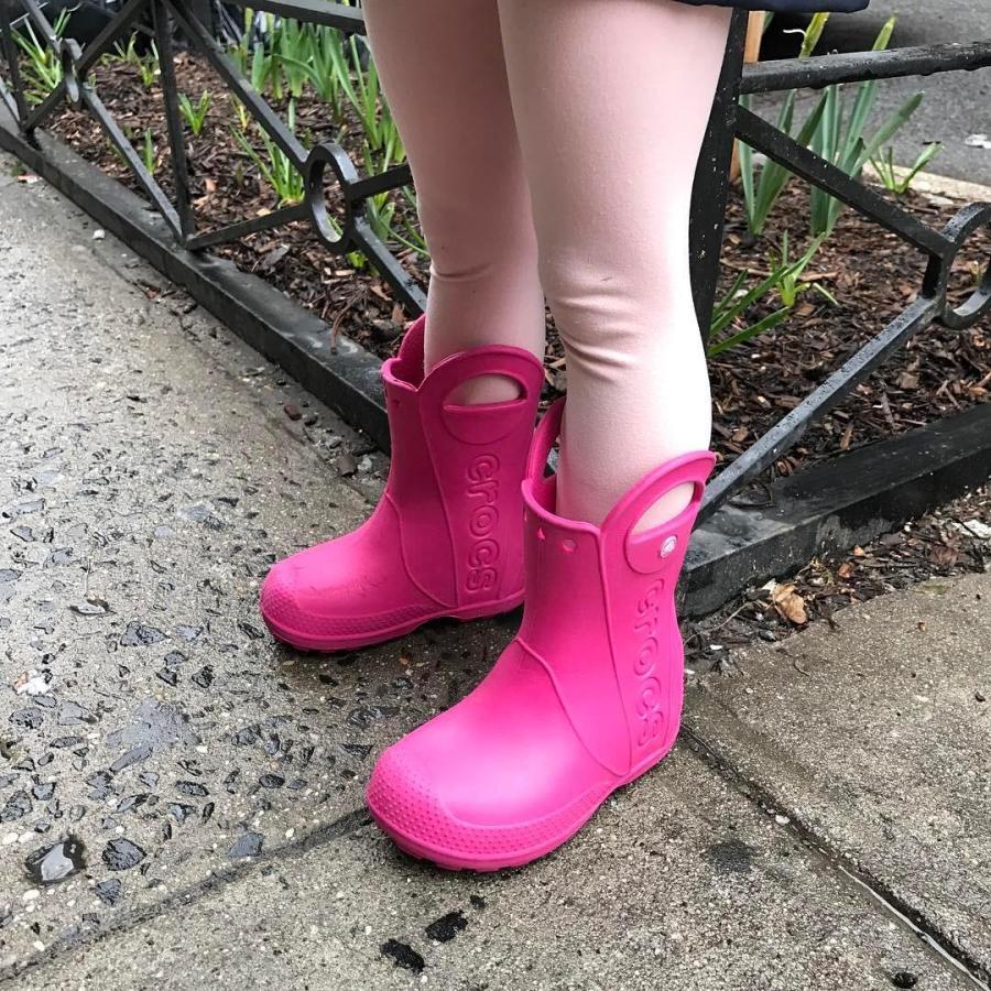 クロックス crocs【キッズ レインブーツ】Handle It Rain Boot Kids/ハンドル イット レインブーツ キッズ/ネイビー｜☆｜famshoe｜10