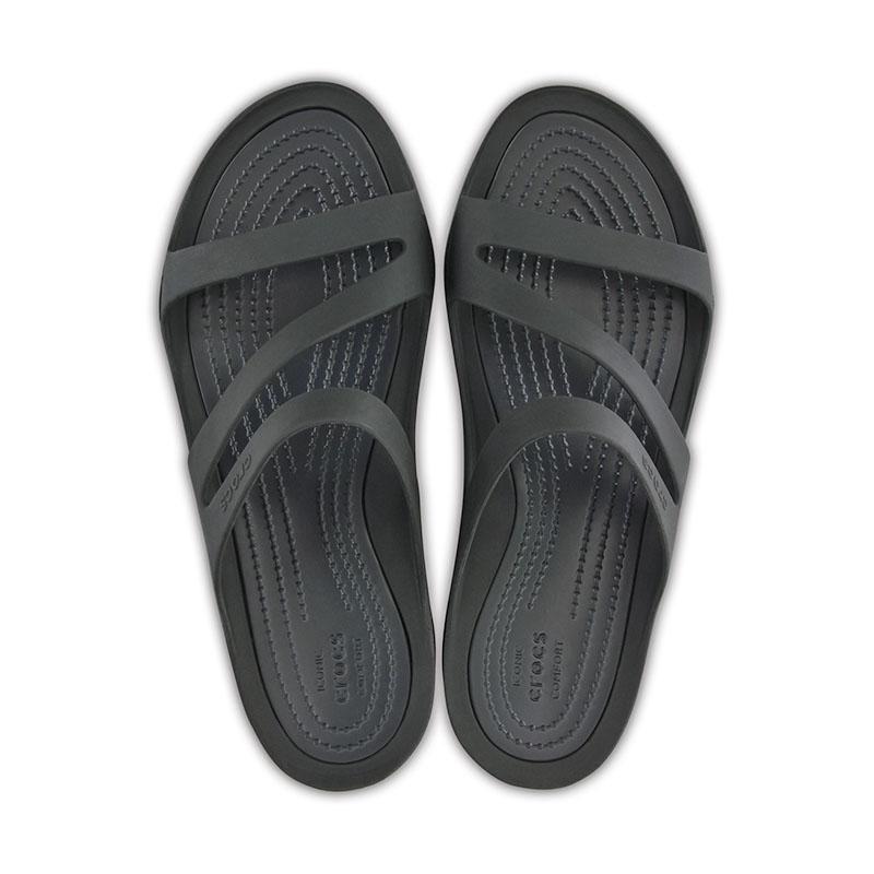 人気を誇る クロックス crocsSwiftwater Sandal サンダル スウィフトウォーター W ブラック×ブラック|## シューズ クロックスコンフォートスウィフトウォーター