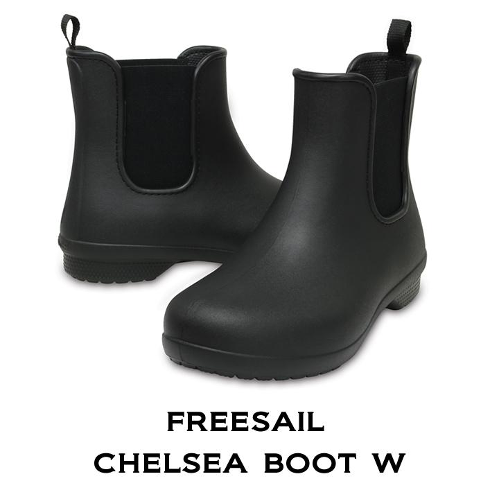 クロックス Crocs レディース レインブーツ Freesail Chelsea Boot W フリーセイル チェルシー ブーツ ブラックxブラック 4630 060 Crocs正規販売代理店 Fam 通販 Yahoo ショッピング