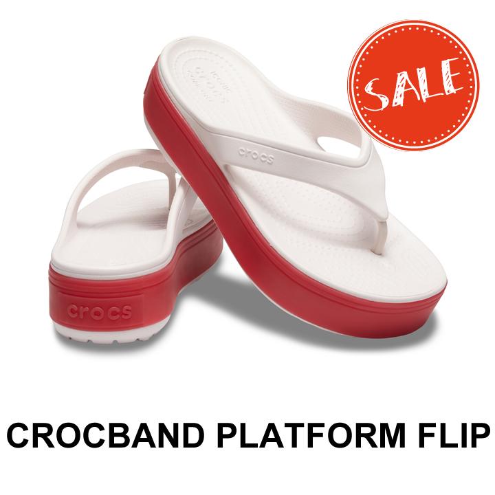 クロックス crocs レディース サンダル Crocband Platform プラットフォーム Flip 特別セーフ 最安価格 ## フリップ クロックバンド