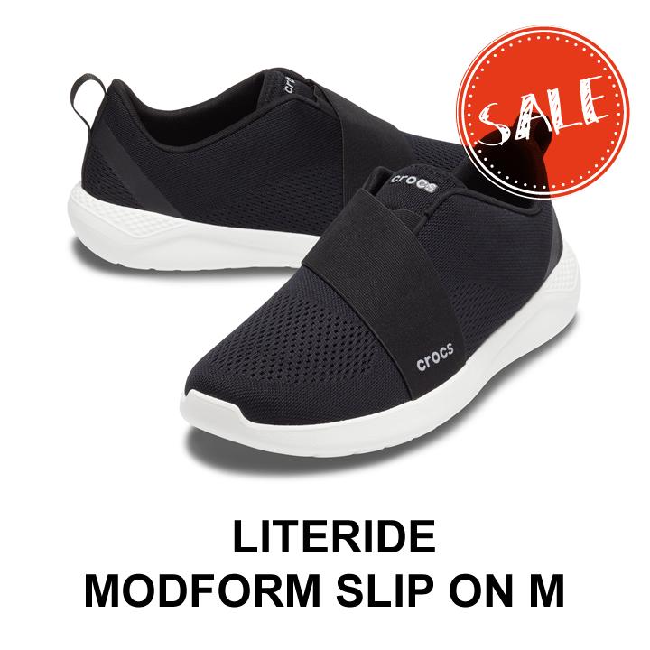 クロックス Crocs メンズ スニーカー Literide Modform Slipon M ライトライドモドフォーム スリッポン メン ブラックxホワイト 6069 066 Crocs正規販売代理店 Fam 通販 Yahoo ショッピング