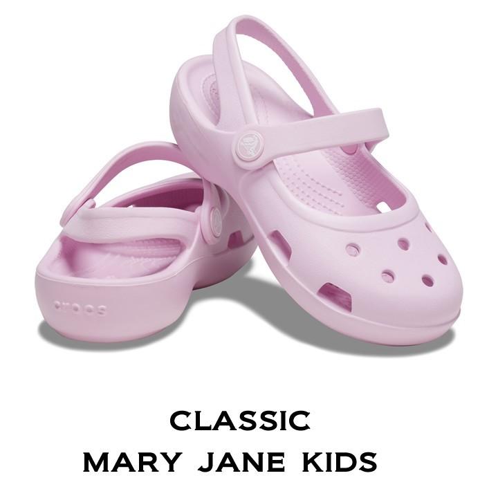 ◆クロックス crocs【キッズ サンダル】Classic Mary Jane Kids/クラシック メリージェーン キッズ/バレリーナピンク