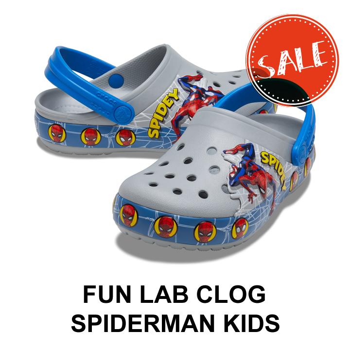 最大69%OFFクーポン クロックス crocsFun Lab 見事な創造力 Clog Spiderman Kids ファンラブ クロッグ スパイダーマン キッズ ##